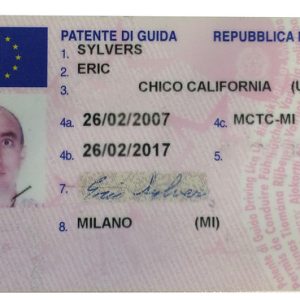 ITALIAN DRIVERS LICENSE